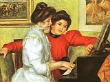 Yvonne and Christine Lerolle Playing the Piano by Pierre Auguste Renoir